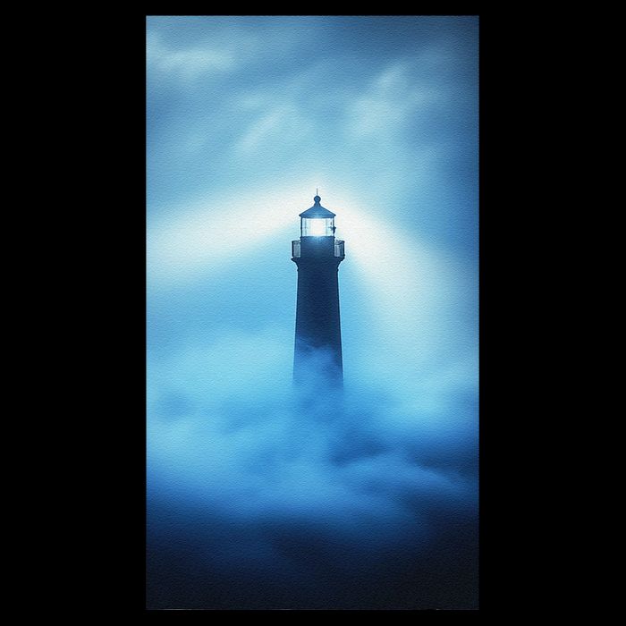Nautical Lighthouse Beam Nautical Themes Maritime Drawstring Bag