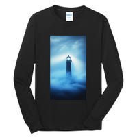 Nautical Lighthouse Beam Nautical Themes Maritime Tall Long Sleeve T-Shirt