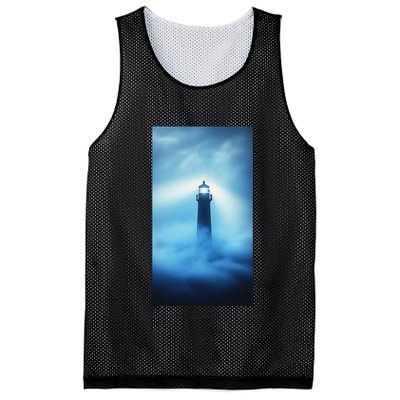 Nautical Lighthouse Beam Nautical Themes Maritime Mesh Reversible Basketball Jersey Tank