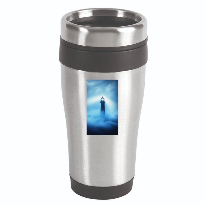 Nautical Lighthouse Beam Nautical Themes Maritime 16oz Travel Tumbler