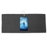 Nautical Lighthouse Beam Nautical Themes Maritime Large Microfiber Waffle Golf Towel
