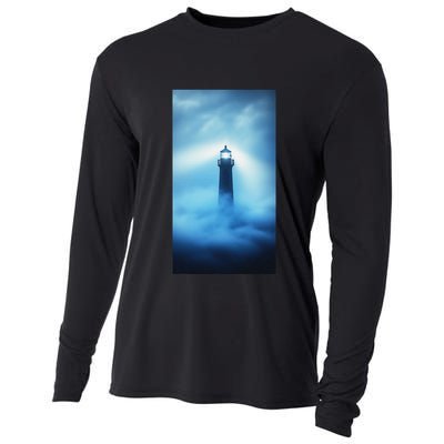Nautical Lighthouse Beam Nautical Themes Maritime Cooling Performance Long Sleeve Crew