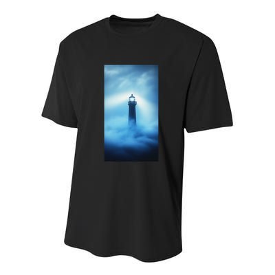 Nautical Lighthouse Beam Nautical Themes Maritime Youth Performance Sprint T-Shirt