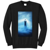 Nautical Lighthouse Beam Nautical Themes Maritime Tall Sweatshirt