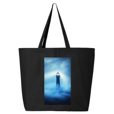 Nautical Lighthouse Beam Nautical Themes Maritime 25L Jumbo Tote