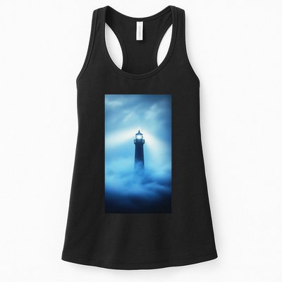 Nautical Lighthouse Beam Nautical Themes Maritime Womens Tank Top