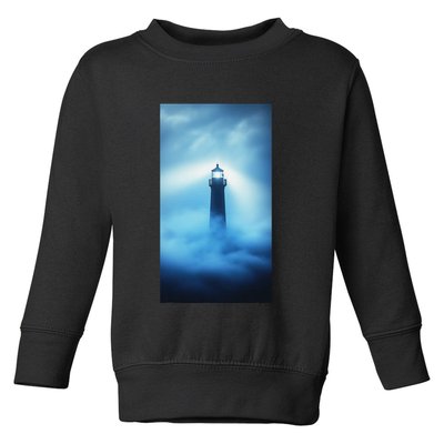 Nautical Lighthouse Beam Nautical Themes Maritime Toddler Sweatshirt