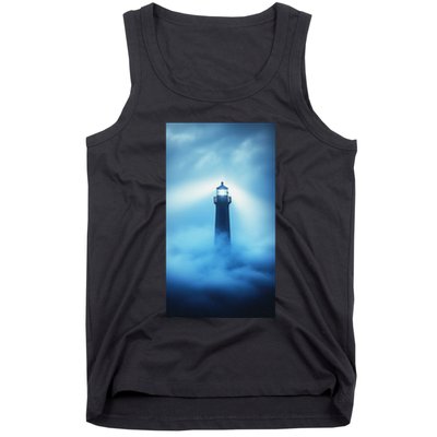 Nautical Lighthouse Beam Nautical Themes Maritime Tank Top