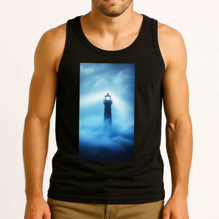 Nautical Lighthouse Beam Nautical Themes Maritime Tank Top