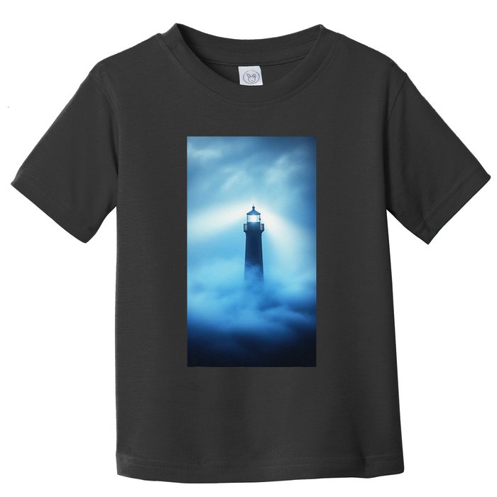 Nautical Lighthouse Beam Nautical Themes Maritime Toddler T-Shirt