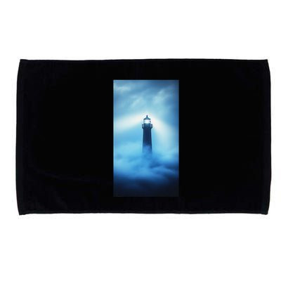 Nautical Lighthouse Beam Nautical Themes Maritime Microfiber Hand Towel