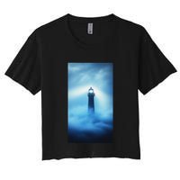 Nautical Lighthouse Beam Nautical Themes Maritime Crop Top