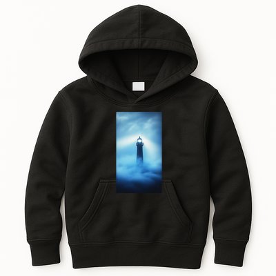 Nautical Lighthouse Beam Nautical Themes Maritime Kids Hoodie