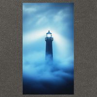 Nautical Lighthouse Beam Nautical Themes Maritime Cotton Canvas Backpack