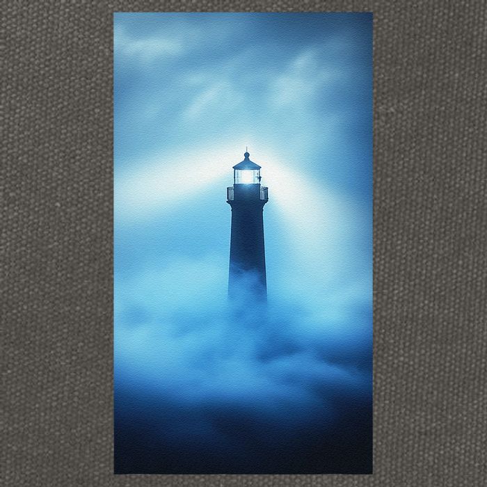Nautical Lighthouse Beam Nautical Themes Maritime Cotton Canvas Backpack