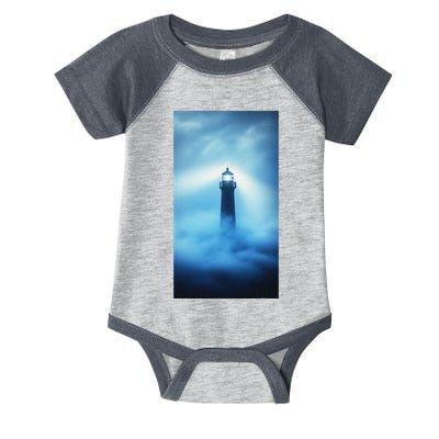 Nautical Lighthouse Beam Nautical Themes Maritime Infant Baby Jersey Bodysuit