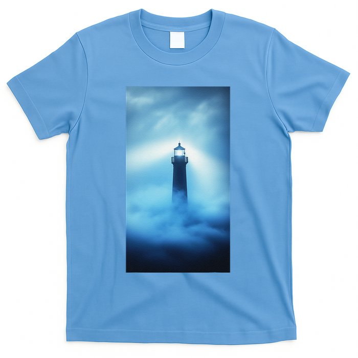 Nautical Lighthouse Beam Nautical Themes Maritime T-Shirt
