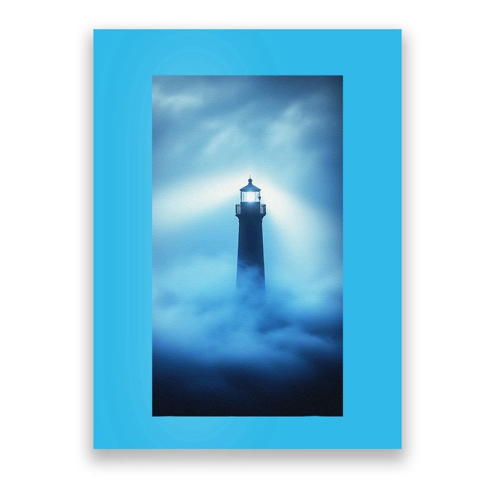 Nautical Lighthouse Beam Nautical Themes Maritime Poster