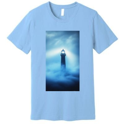 Nautical Lighthouse Beam Nautical Themes Maritime Premium T-Shirt