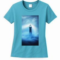 Nautical Lighthouse Beam Nautical Themes Maritime Womens T-Shirt