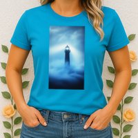 Nautical Lighthouse Beam Nautical Themes Maritime Womens T-Shirt
