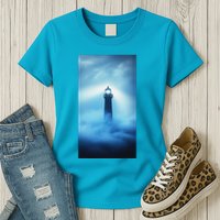Nautical Lighthouse Beam Nautical Themes Maritime Womens T-Shirt