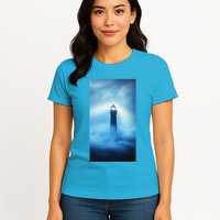 Nautical Lighthouse Beam Nautical Themes Maritime Womens T-Shirt