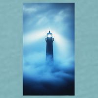 Nautical Lighthouse Beam Nautical Themes Maritime Sueded Cloud Jersey T-Shirt