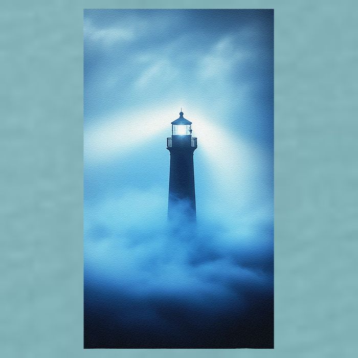 Nautical Lighthouse Beam Nautical Themes Maritime Sueded Cloud Jersey T-Shirt