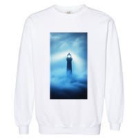 Nautical Lighthouse Beam Nautical Themes Maritime Garment-Dyed Sweatshirt