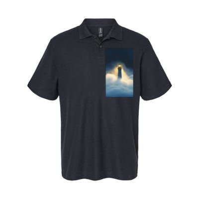 Nautical Lighthouse Beam Ocean Maritime Fog Softstyle Adult Sport Polo