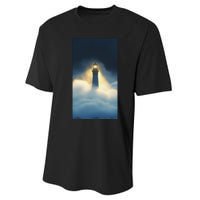 Nautical Lighthouse Beam Ocean Maritime Fog Performance Sprint T-Shirt