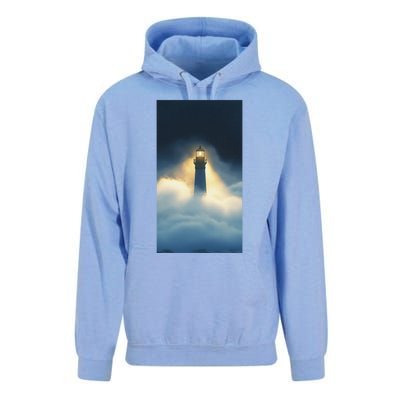 Nautical Lighthouse Beam Ocean Maritime Fog Unisex Surf Hoodie