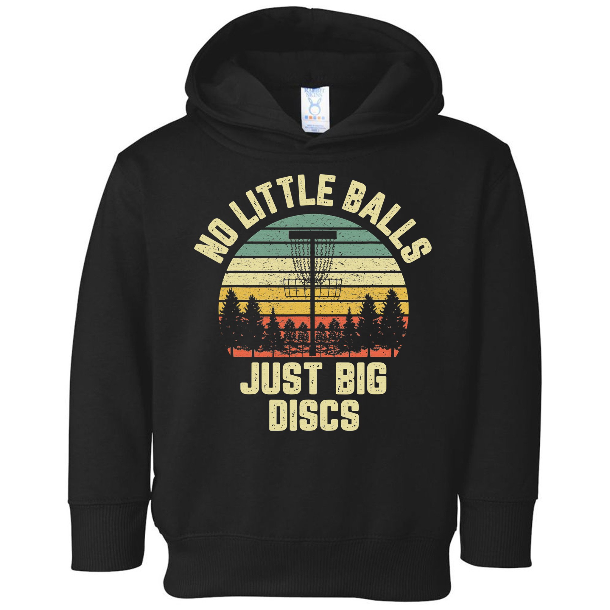 No Little Balls Just Big Discs Funny Disc Golf Toddler Hoodie