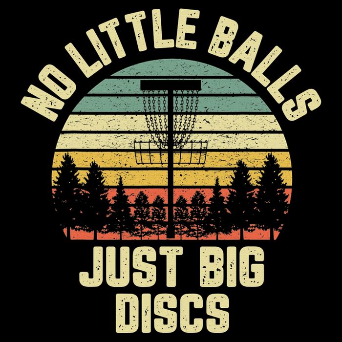 No Little Balls Just Big Discs Funny Disc Golf Toddler Hoodie