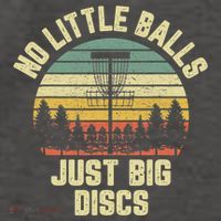 No Little Balls Just Big Discs Funny Disc Golf Vector Backpack