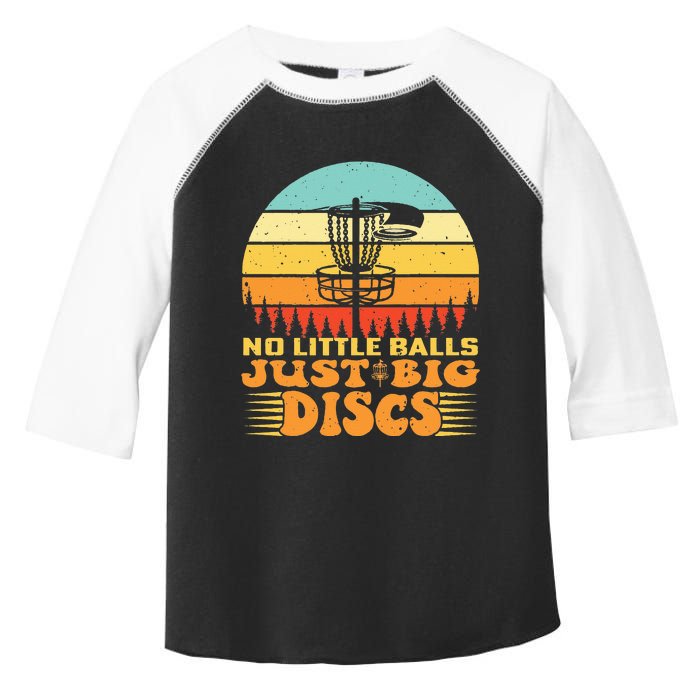 No Little Balls Just Big Discs Funny Disc Golfer Toddler Fine Jersey T-Shirt