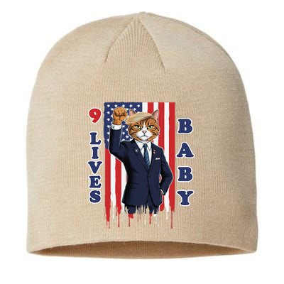 Nine Lives Baby Cat In Suite With Trump Hair Sustainable Beanie