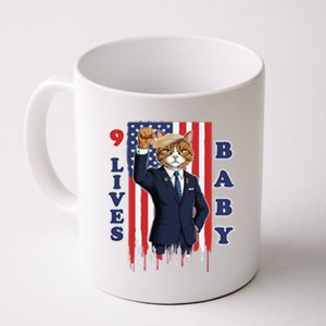 Nine Lives Baby Cat In Suite With Trump Hair Coffee Mug