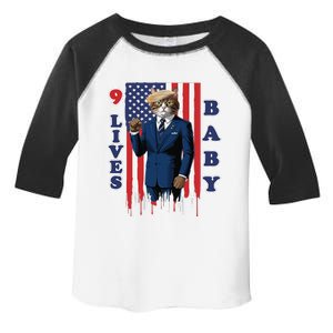 Nine Lives Baby Cat In Suite With Trump Hair Toddler Fine Jersey T-Shirt