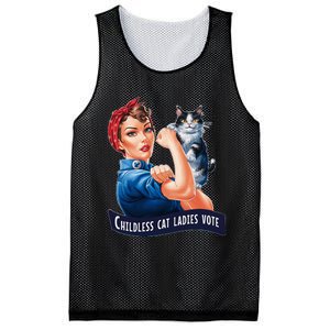 Nine Lives Bitches Funny Cat Political Satire Election 2024 Mesh Reversible Basketball Jersey Tank