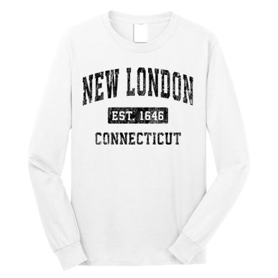 New London Connecticut Ct Vintage Established Sports Design Long Sleeve Shirt