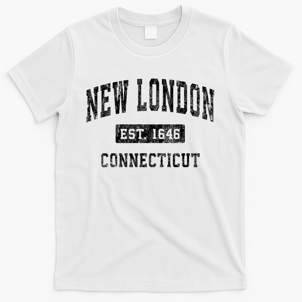 New London Connecticut Ct Vintage Established Sports Design T-Shirt
