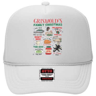 National Lampoons Christmas Vacation Griswold High Crown Mesh Back Trucker Hat