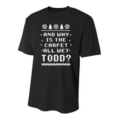 National Lampoons Christmas Vacation Todd And Margo Youth Performance Sprint T-Shirt