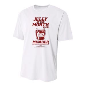 National LampoonS Christmas Vacation Jelly Of The Month Youth Performance Sprint T-Shirt