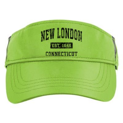 New London Connecticut Ct Vintage Established Sports Adult Drive Performance Visor