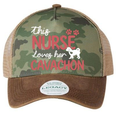 Nurse Loves Cavachon Dog Lovers Funny Gift For Mom Nurse Gift Legacy Tie Dye Trucker Hat