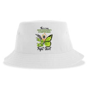 Nonhodgkins Lymphoma Cancer Awareness Green Ribbon Sustainable Bucket Hat