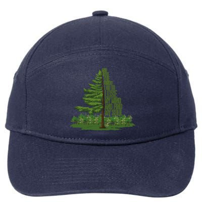 Nature Lover Camping Adventure And Into The Forest I Go Gift 7-Panel Snapback Hat